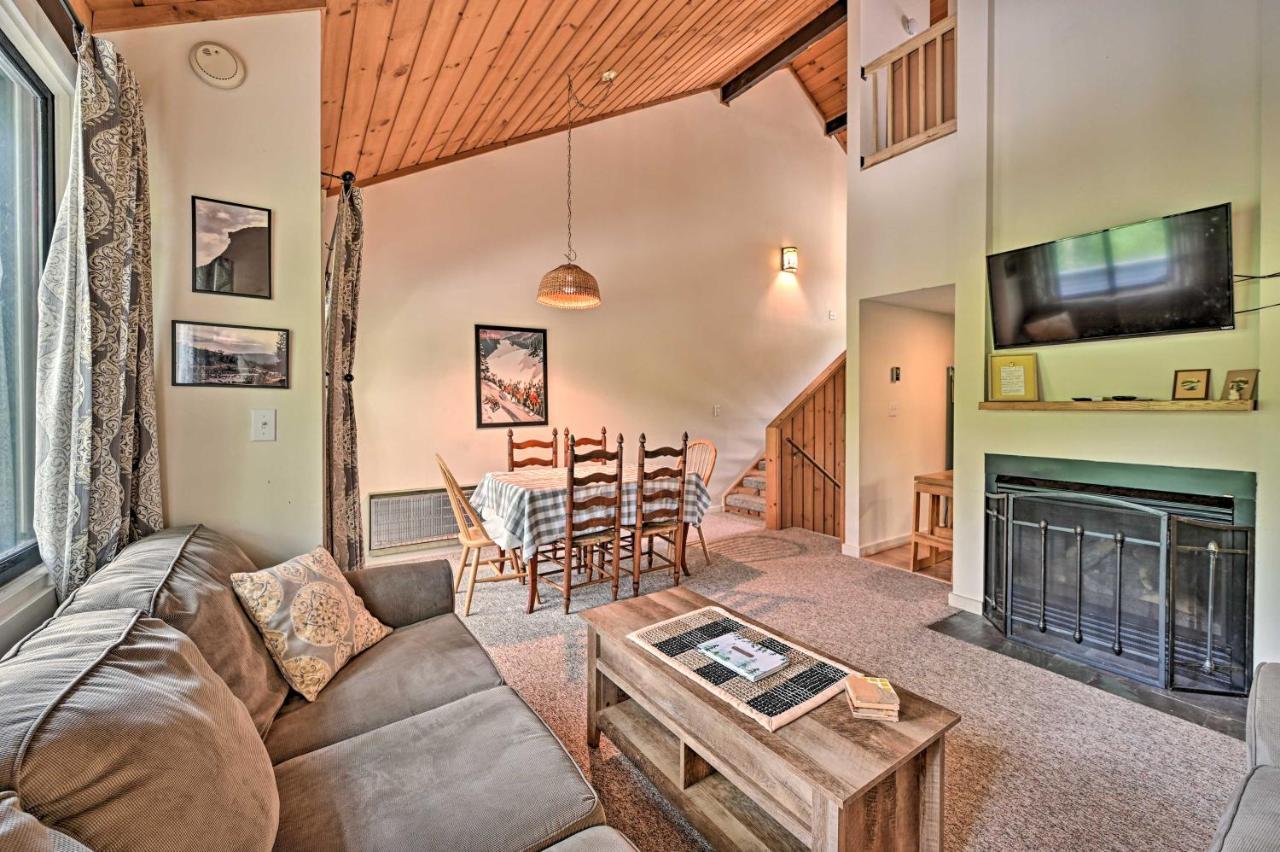 Village Of Loon Mtn Condo With Fireplace And Balcony! 林肯 外观 照片
