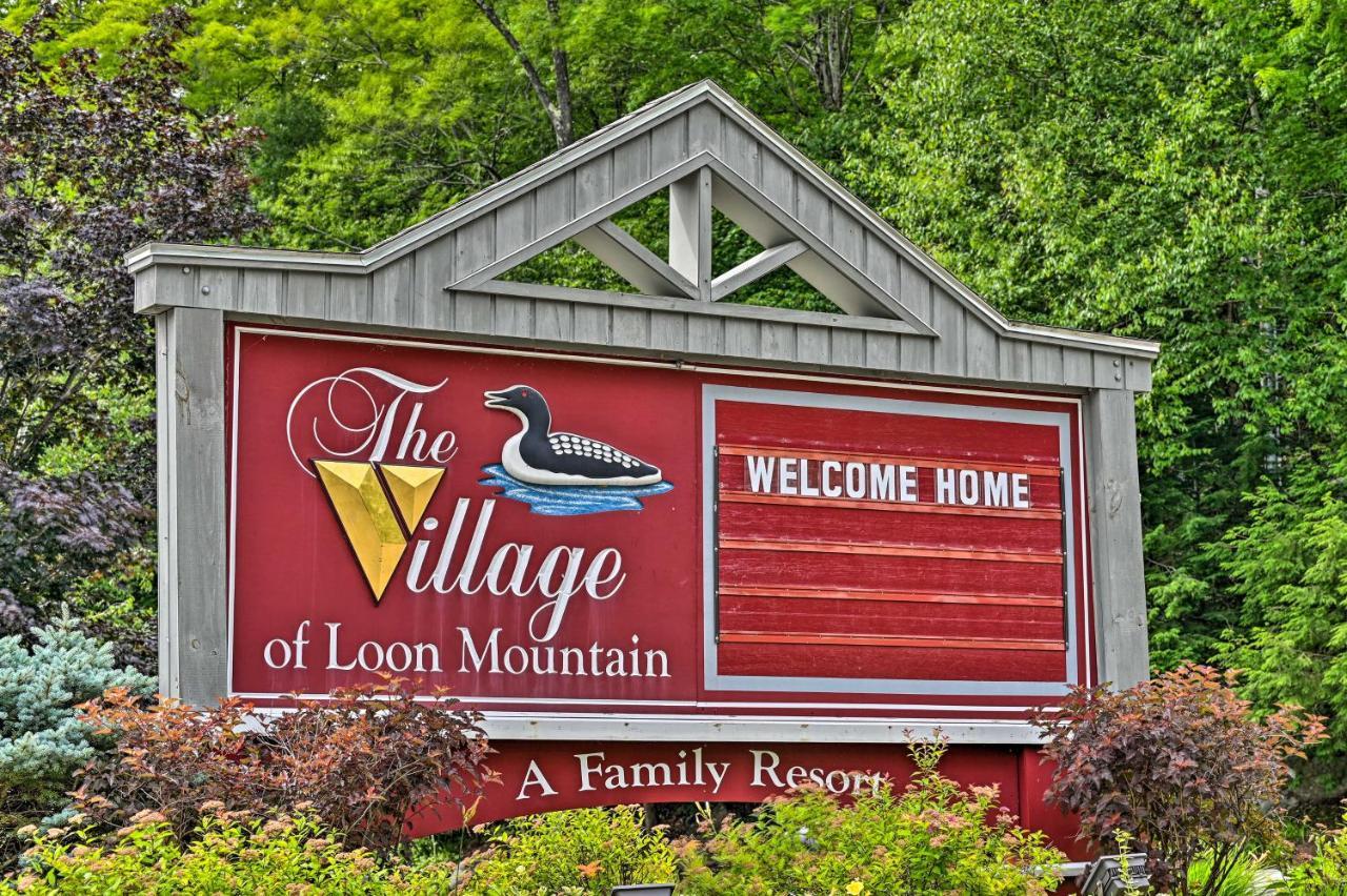 Village Of Loon Mtn Condo With Fireplace And Balcony! 林肯 外观 照片